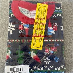 Hanna Andersson gnome fairisle pajamas (size 12)